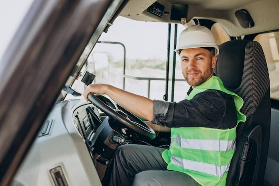 Truck Driver in a Safety Vest